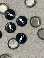 Deer embellished Twist top crown seal bottle caps - box of 1000 caps